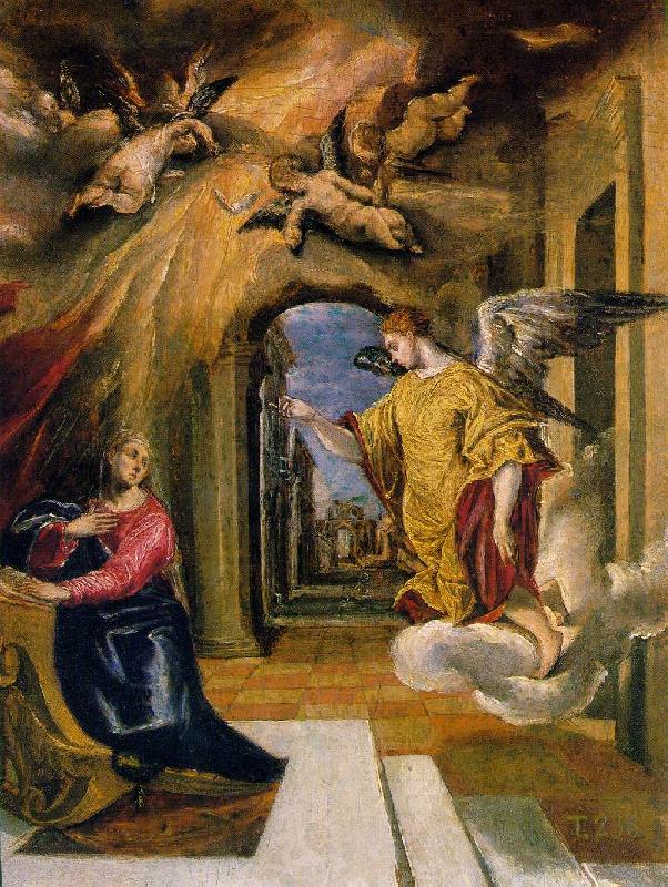 GRECO, El The Annunciation sdgm oil painting image